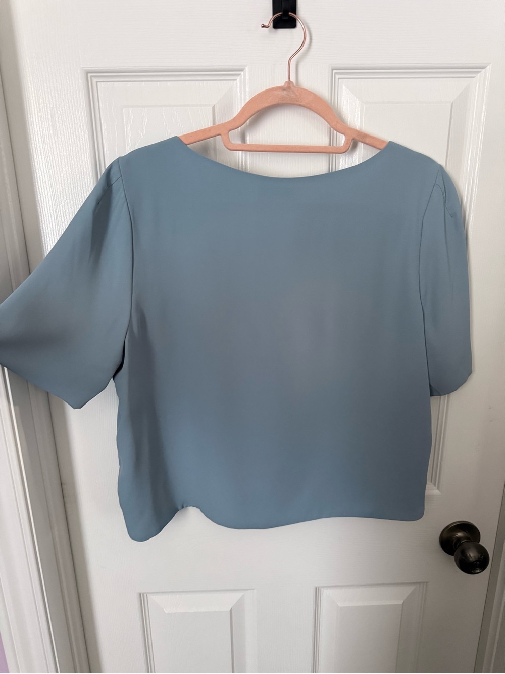 Aritzia | Randy Blouse in a dusty blue shade | Size Large - Picture 4 of 5